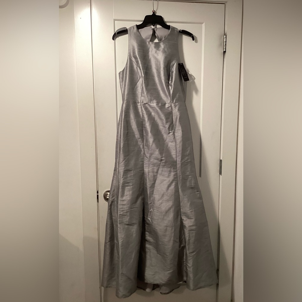 Nwt Alfred Sung Size 12 Dupioni Trumpet Gown - Picture 3 of 7